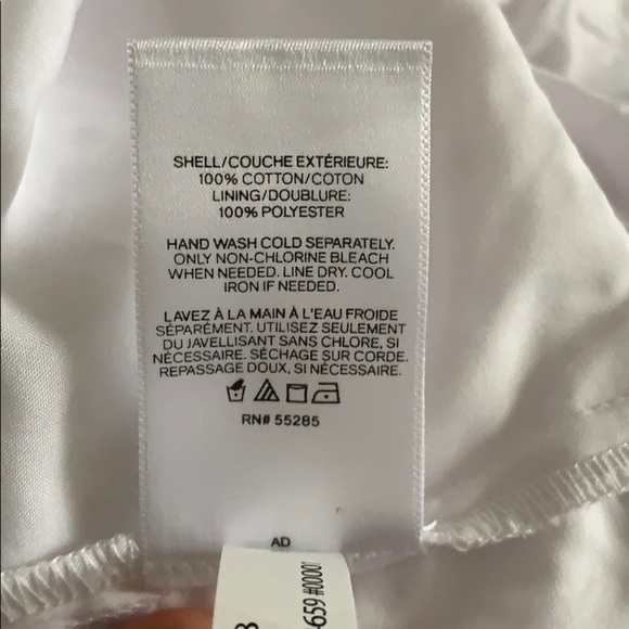 NWT Express Eyelet Embroidered Puff Sleeve Romper White - Picture 5 of 5